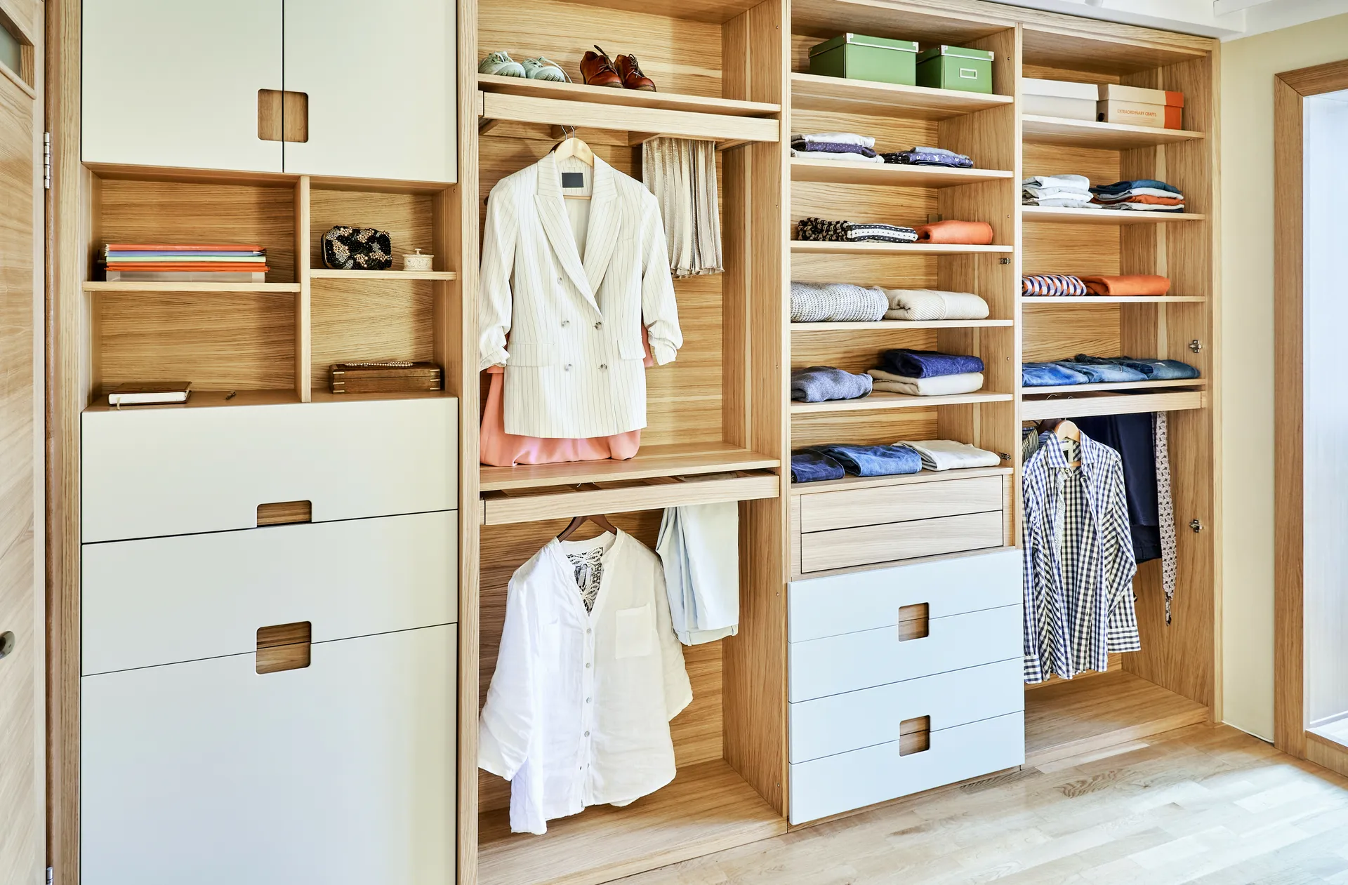 Built-in storage solutions by DJ Woodworx